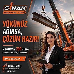Vinç ihtiyacınıza  anında  hizmet